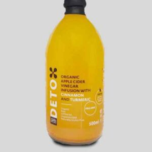 Detox Organic Apple Cider Vinegar Infusion With Cinnamon And Turmeric - 500 Ml
