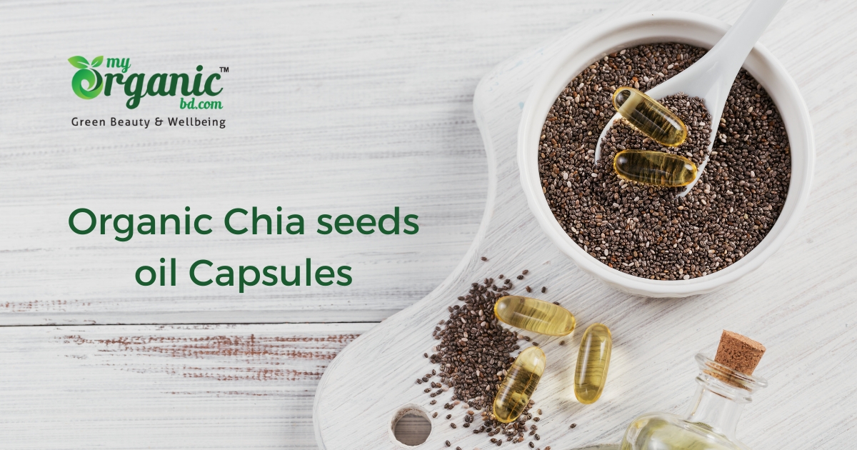 Organic chia seeds oil capsules