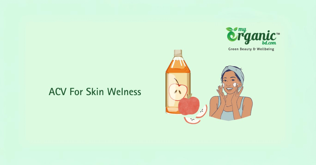 Organic apple cider vinegar for skin and beauty